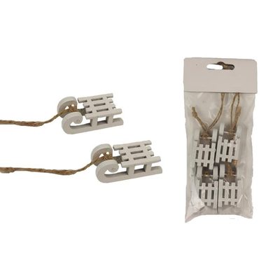 Dekorační sáňky, 4 ks D4296-01 - 5 x 2,2 x 1,6 cm{% if product.brand.name %} – Morex{% endif %}