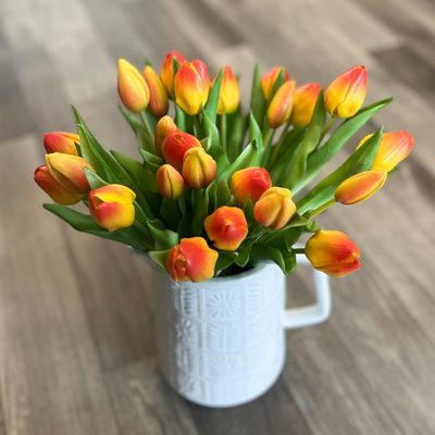 Svazek tulipánů (5 ks) - oranžová 30 cm – fotka 1