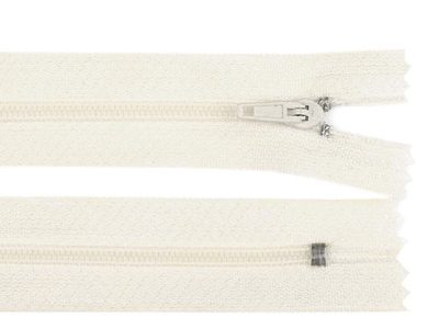 Spirálový zip šíře 3 mm délka 40 cm - 102 Off White
