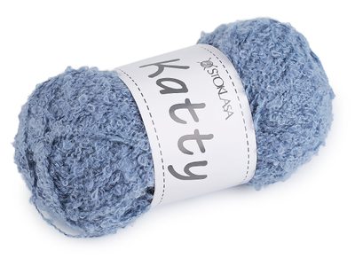Pletací příze nopková Katty 100 g{% if variant.name %} – 5 modrá jeans{% endif %}