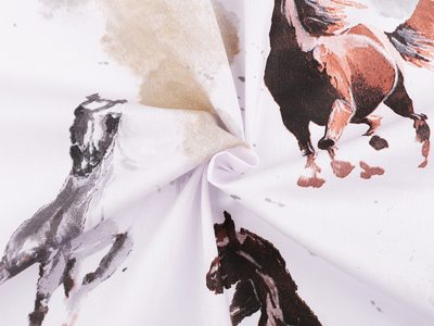 METRÁŽ Bavlněná látka / plátno koně{% if product.brand.name %} – Stoklasa{% endif %}