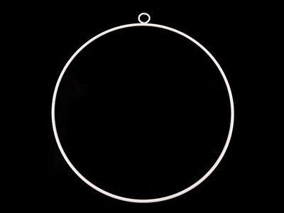 Kovový kruh na lapač snů / k dekorování Ø30 cm{% if variant.name %} – 2 bílá{% endif %}