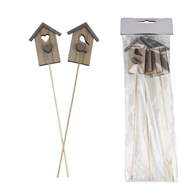 Zápich budka, 4 ks D4824 - 5,5 x 1 x 6,8 / 26 cm{% if product.brand.name %} – Morex{% endif %}
