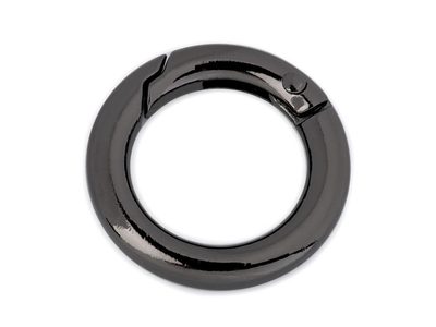 Karabina kroužek na klíče / kabelky Ø18 mm{% if variant.name %} – 3 nikl černý{% endif %}