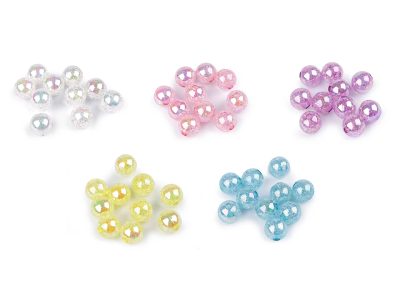 Plastové korálky s AB efektem Ø15 mm 10 kusů{% if product.brand.name %} – Galanterka{% endif %}