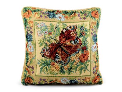 Gobelínový povlak na polštář lemovaný kroucenou šňůrou 45x45 cm{% if product.brand.name %} – Stoklasa{% endif %}