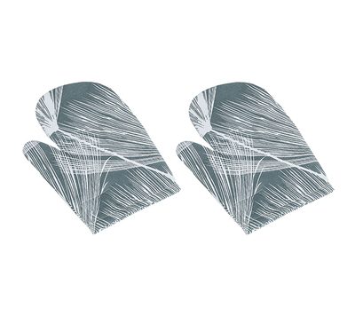 Kuchyňská chňapka - 2ks Šedá,Bílá CH/234 28x18 cm{% if product.brand.name %} – Bellatex{% endif %}