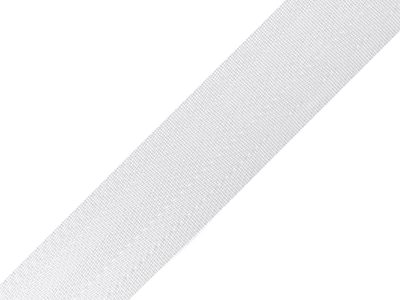 Hladký popruh s leskem šíře 38 mm METRÁŽ{% if variant.name %} – 5 (38 mm) bílá{% endif %}