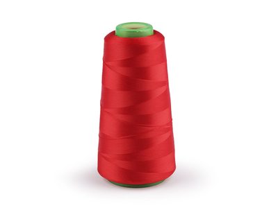 Nit elastická pro průmyslové overlocky 3000 metrů{% if variant.name %} – 4 (114) červená{% endif %}