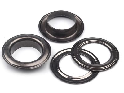 Průchodky s podložkou vnitřní Ø22 mm / vnější Ø34 mm 10 párů{% if variant.name %} – 3 nikl černý{% endif %}