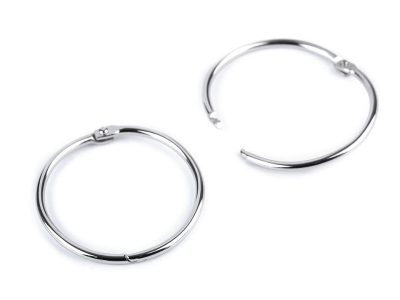 Rozpojovací / knihařský kroužek 10 kusů{% if variant.name %} – 3 (Ø45 mm) nikl{% endif %}