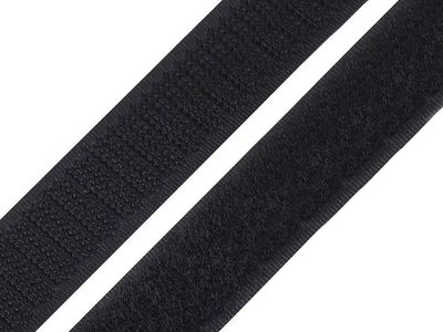 Suchý zip háček + plyš šíře 25 mm METRÁŽ{% if variant.name %} – 2 černá{% endif %}
