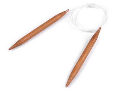 Kruhové jehlice bambusové č. 9; 10; 12{% if variant.name %} – 2 (10 mm) bambus tmavý{% endif %}