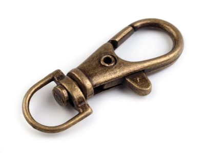 Kovová karabina průvlek 10 mm 4ks{% if variant.name %} – 3 staromosaz{% endif %}