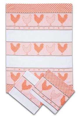 Utěrka Extra savá 50x70 Slepičky oranžové - 3 ks{% if product.brand.name %} – Svitap{% endif %}