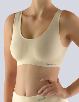 Bambusová Top sportovní podprsenka PureLine 07011P{% if variant.name %} – tělová - L/XL{% endif %}