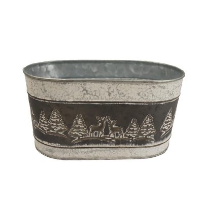 Květináč plechový K2863/2 - 22.5 x 14 x 11.5 cm{% if product.brand.name %} – Morex{% endif %}