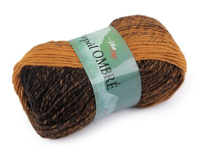 Pletací příze Nepál ombré 100 g{% if variant.name %} – 5 (7407) béžová tm.{% endif %}
