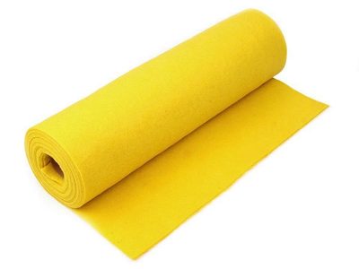 Plsť / filc šíře 41 cm návin 5 metrů{% if variant.name %} – 3 (F37) žlutá máslová{% endif %}