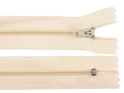 Spirálový zip šíře 3 mm délka 45 cm{% if variant.name %} – 103 krémová nejsvět.{% endif %}