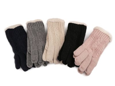 Dámské rukavice pletené s kožíškem{% if product.brand.name %} – Stoklasa{% endif %}