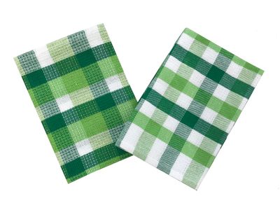Vaflové utěrky Vaflo zeleno-bílá 2 ks{% if product.brand.name %} – Dadka{% endif %}