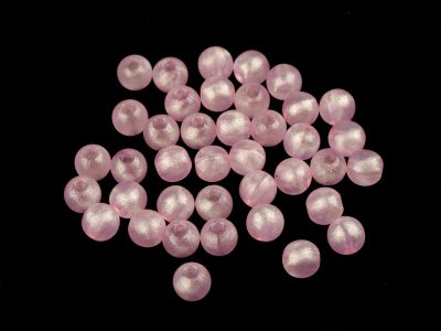 Plastové korálky perleťový AB frost efekt Ø8 mm 20 g{% if variant.name %} – 2 růžová světlá AB{% endif %}