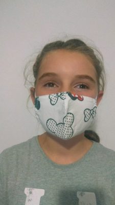 Dětská bavlněná rouška Minnie{% if product.brand.name %} – Vestis{% endif %}