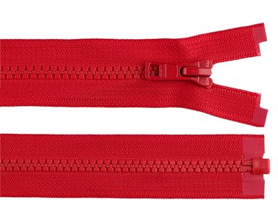 Kostěný zip YKK No 5 délka 60 cm bundový - 519 červená