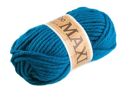 Pletací příze Jumbo MAXI 100 g - 7 (926) modrá tyrkys