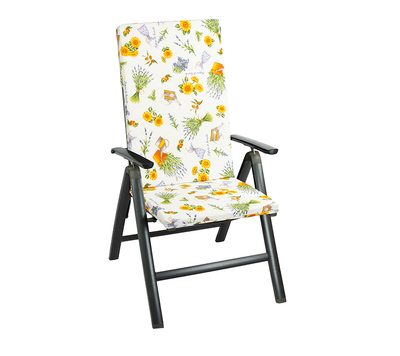 Sedák na zahradní židli Fialová,Žlutá 36/561 47x115 cm{% if product.brand.name %} – Bellatex{% endif %}