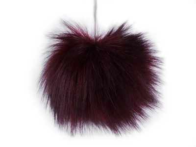 Kožešinová bambule na čepici Ø8 cm{% if variant.name %} – 16 bordó{% endif %}