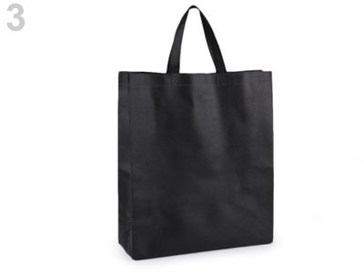 Nákupní taška z netkané textilie 34x40 cm{% if variant.name %} – 3 černá{% endif %}
