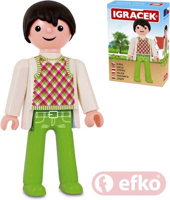 IGRÁČEK Strýček figurka 7,5cm rodina v krabičce STAVEBNICE – fotka 1