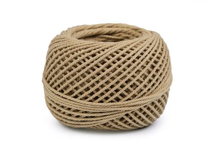 Bavlněná příze macrame / háčkovací 40 g{% if variant.name %} – 3 (4) režná{% endif %}