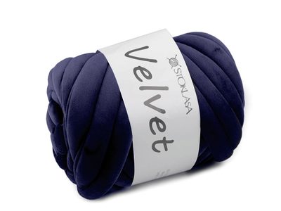 Příze Marshmallow silná Velvet 500 g{% if variant.name %} – 8 (048) modrá tmavá{% endif %}