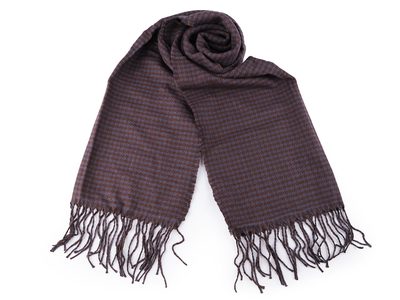 Šála s třásněmi kohoutí stopa 50x180 cm{% if product.brand.name %} – Stoklasa{% endif %}