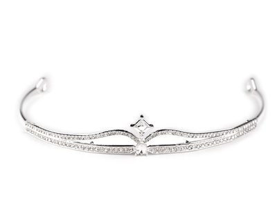 Štrasová čelenka / korunka do vlasů{% if variant.name %} – 2 crystal korunka{% endif %}