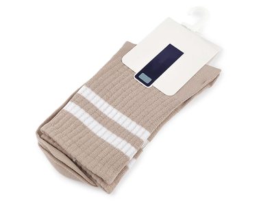 Bavlněné ponožky unisex{% if variant.name %} – 8 (vel. 39-43) béžová{% endif %}