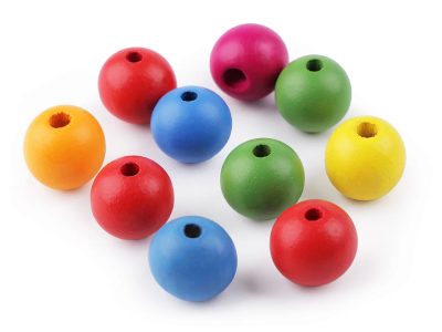 Dřevěné korálky Ø20 mm 10 kusů{% if product.brand.name %} – Galanterka{% endif %}