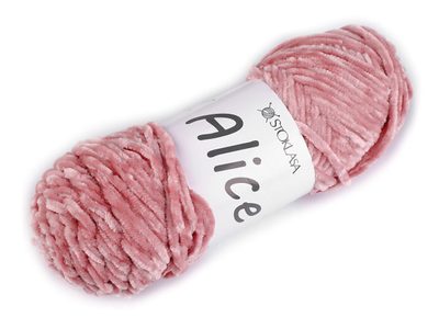 Pletací žinylková příze Alice 100 g{% if variant.name %} – 5 pudrová{% endif %}