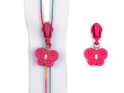 Jezdec ke spirálovým zipům 6 mm motýl balení 5 KUSŮ{% if product.brand.name %} – Galanterka{% endif %}
