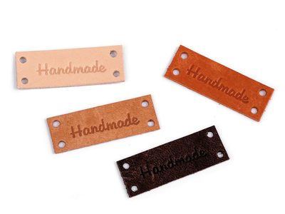 Kožená cedulka / štítek Handmade 16x44 mm{% if product.brand.name %} – Stoklasa{% endif %}