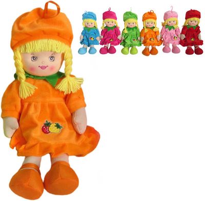Panenka Ovocněnka 40cm s copánky s čepečkem{% if product.brand.name %} – Mix hračky{% endif %}