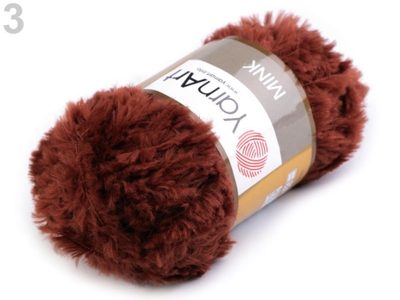 Chlupatá příze Mink 50 g YarnArt na pletení{% if variant.name %} – 3 (340) rezavá tm.{% endif %}