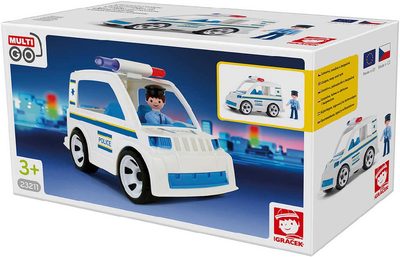IGRÁČEK MultiGO Policista set policejní auto s figurkou STAVEBNICE – fotka 1