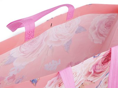 Nákupní taška s květy růže, velká 32x42 cm omyvatelná{% if product.brand.name %} – Stoklasa{% endif %}