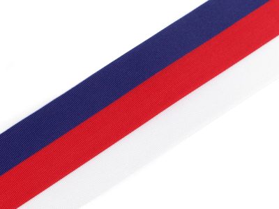 Stuha trikolora Česko šíře 50 mm návin 10 metrů – fotka 2