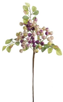 Větvička s bobulkami - bílofialová 32 cm{% if product.brand.name %} – Canea{% endif %}