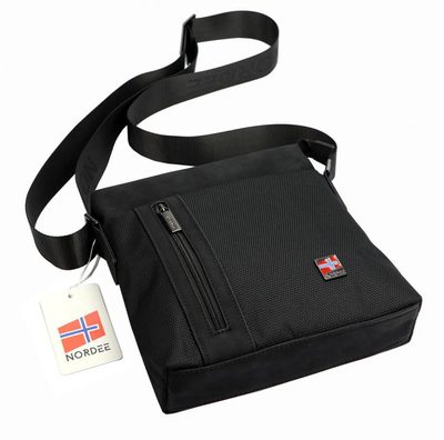Nordee Pánská crossbody taška 23 x 24 cm černá – fotka 4